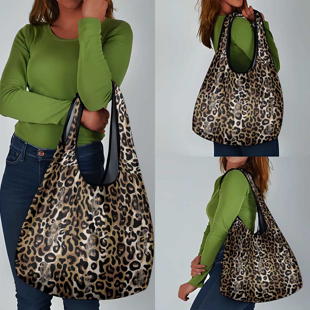 African Leopard Skin Pattern Grocery Bag