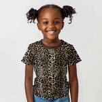 African Leopard Skin Pattern Kid T shirt