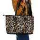 African Leopard Skin Pattern Leather Tote Bag