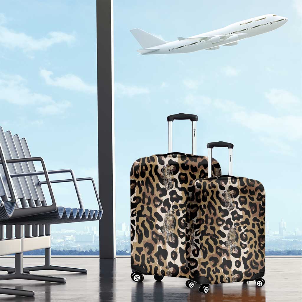 African Leopard Skin Pattern Luggage Cover