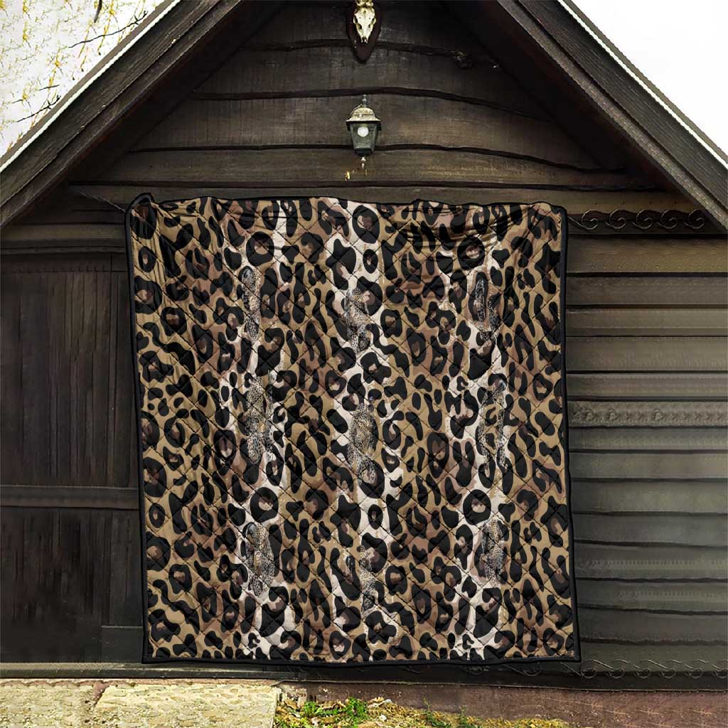 African Leopard Skin Pattern Quilt