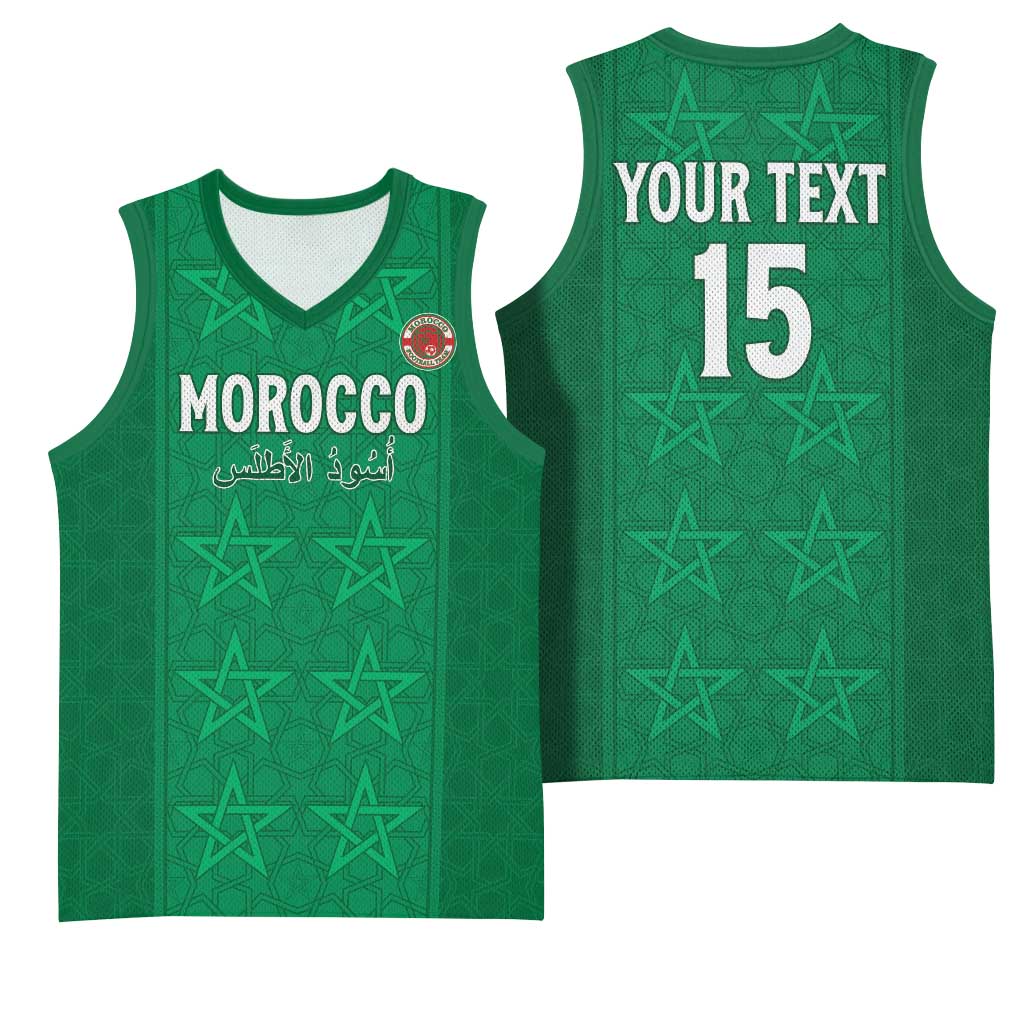 Custom Morocco Football Basketball Jersey Dima Maghrib LT15