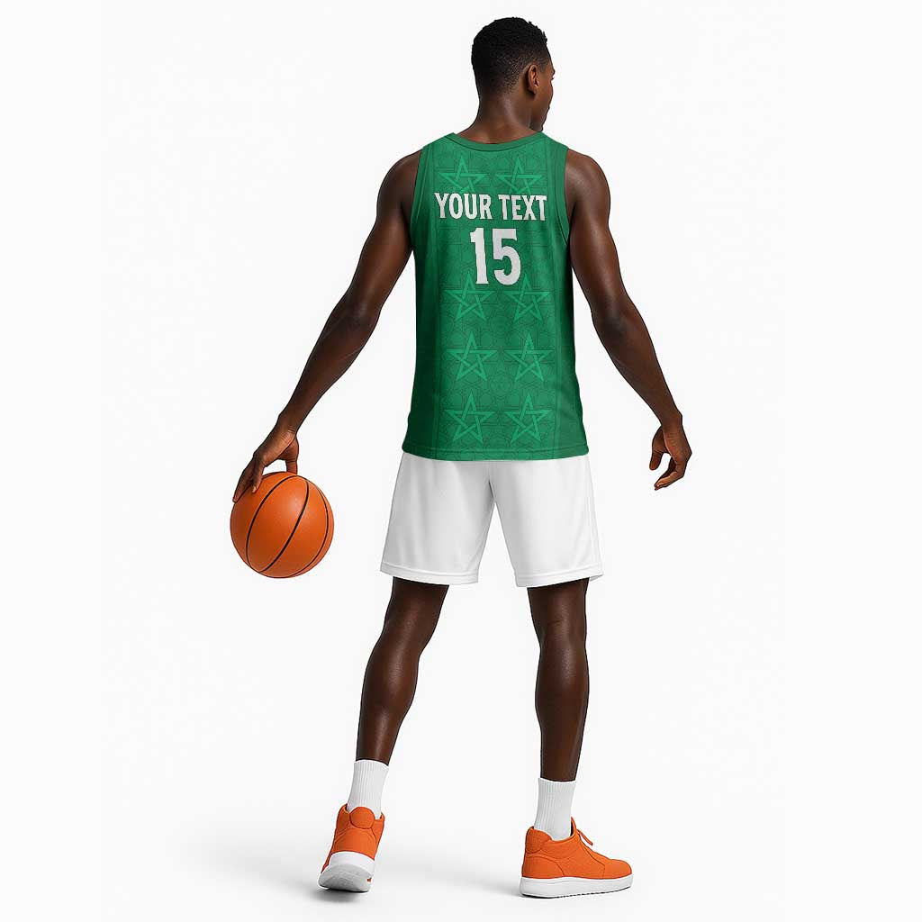 Custom Morocco Football Basketball Jersey Dima Maghrib LT15