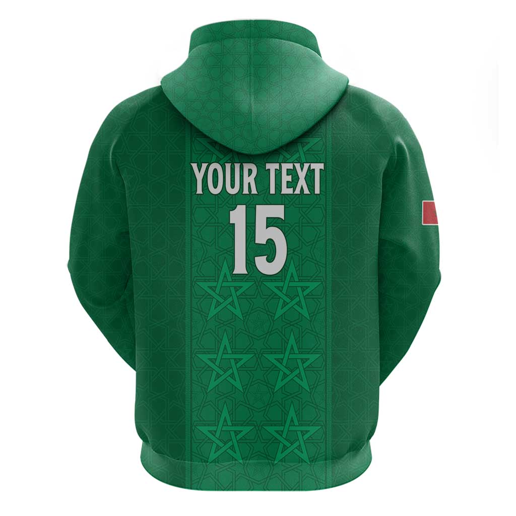 Custom Morocco Football Hoodie Dima Maghrib