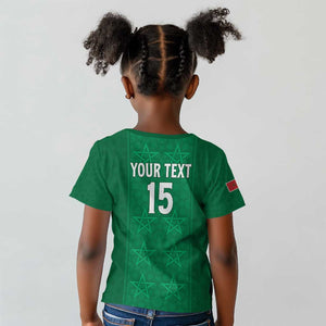 Custom Morocco Football Kid T shirt Dima Maghrib