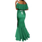 Custom Morocco Football Mermaid Dress Dima Maghrib