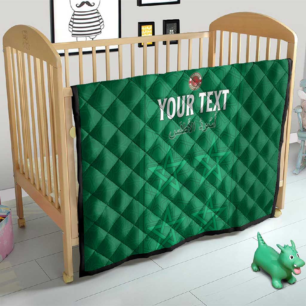 Custom Morocco Football Quilt Dima Maghrib