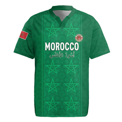 Custom Morocco Football Rugby Jersey Dima Maghrib