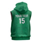 Custom Morocco Football Sleeveless Zip Hoodie Dima Maghrib - African Pride