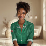 Custom Morocco Football Women Casual Shirt Dima Maghrib