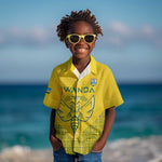 Custom Jamhuri ya Rwanda Football Kid Hawaiian Shirt Go Amavubi Go