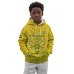 Custom Jamhuri ya Rwanda Football Kid Hoodie Go Amavubi Go