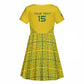 Custom Jamhuri ya Rwanda Football Kid Short Sleeve Dress Go Amavubi Go