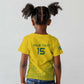 Custom Jamhuri ya Rwanda Football Kid T shirt Go Amavubi Go