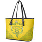 Custom Jamhuri ya Rwanda Football Leather Tote Bag Go Amavubi Go