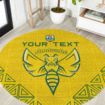 Custom Jamhuri ya Rwanda Football Round Carpet Go Amavubi Go