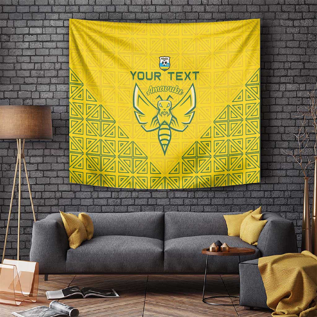 Custom Jamhuri ya Rwanda Football Tapestry Go Amavubi Go