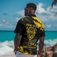 Personalized African-American Heroes Hawaiian Shirt Bison Buffalo Soldiers - Black Grunge Style - African Pride