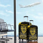 Personalized African-American Heroes Luggage Cover Bison Buffalo Soldiers - Black Grunge Style - African Pride