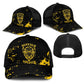 Personalized African-American Heroes Mesh Trucker Cap Bison Buffalo Soldiers - Black Grunge Style - African Pride