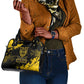 Personalized African-American Heroes Shoulder Handbag Bison Buffalo Soldiers - Black Grunge Style - African Pride