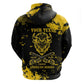 Personalized African-American Heroes Zip Hoodie Bison Buffalo Soldiers - Black Grunge Style - African Pride