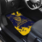 Personalized African-American Heroes Car Mats Bison Buffalo Soldiers - Blue Grunge Style - African Pride