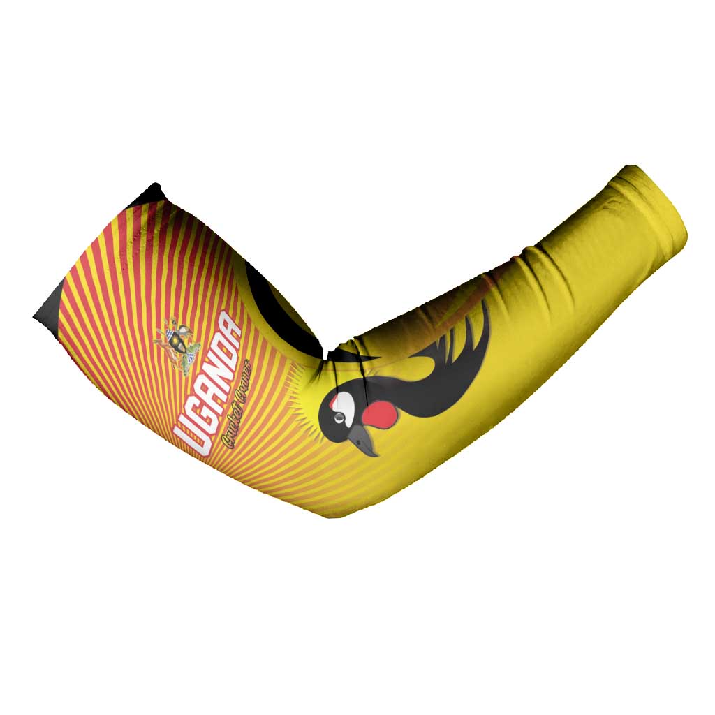 Custom Uganda Cricket Arm Sleeves Go Cricket Cranes Go