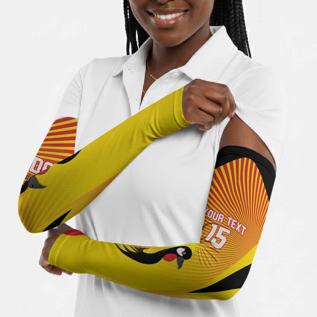 Custom Uganda Cricket Arm Sleeves Go Cricket Cranes Go