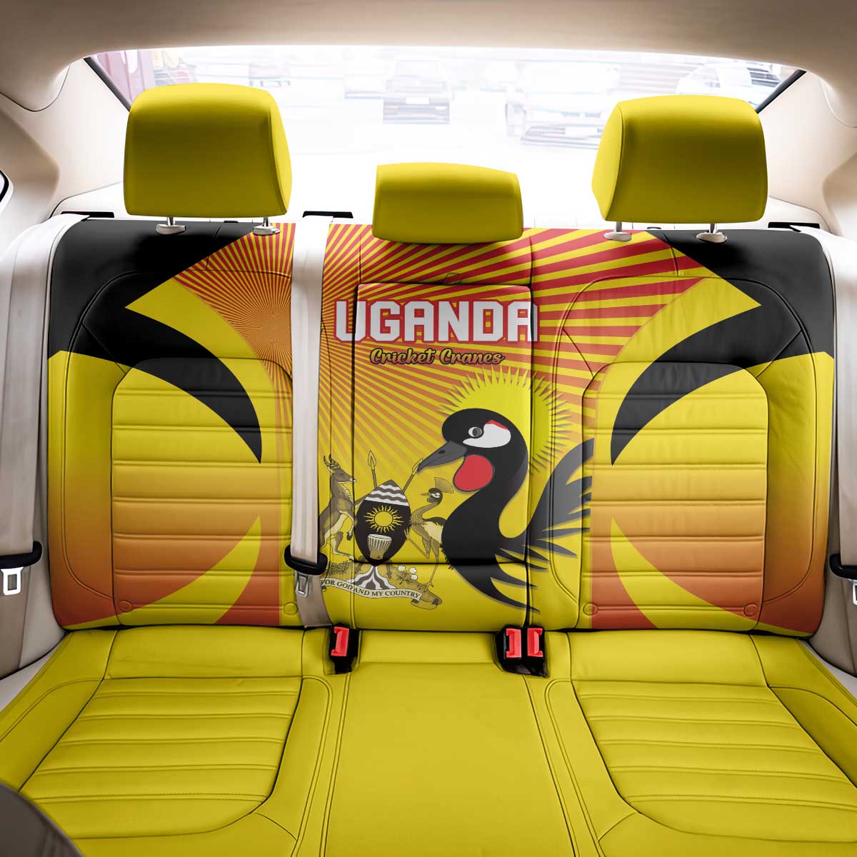 Uganda Cricket Back Car Seat Cover Go Champions - African Pride