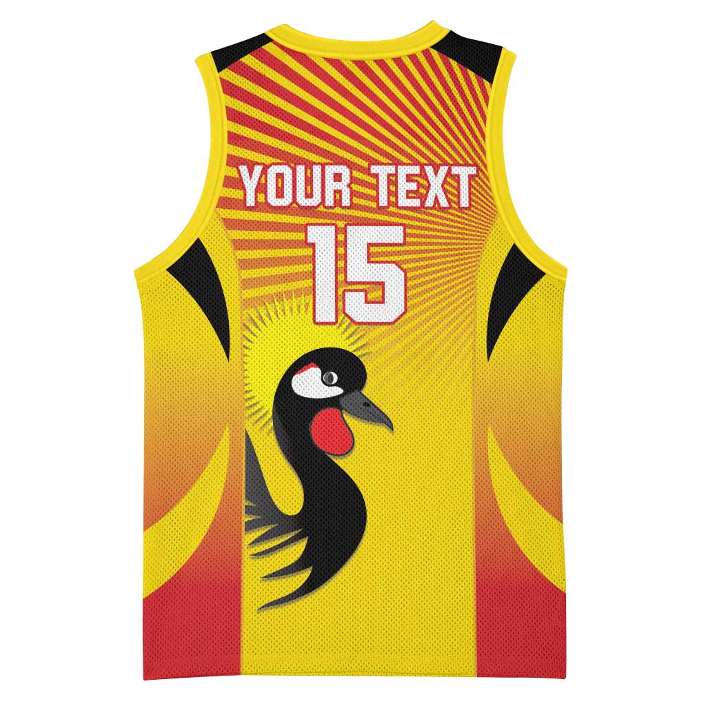 Custom Uganda Cricket Basketball Jersey Go Champions LT15