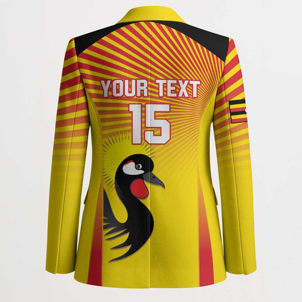 Custom Uganda Cricket Blazer Go Cricket Cranes Go