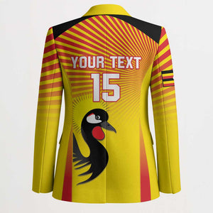 Custom Uganda Cricket Blazer Go Cricket Cranes Go