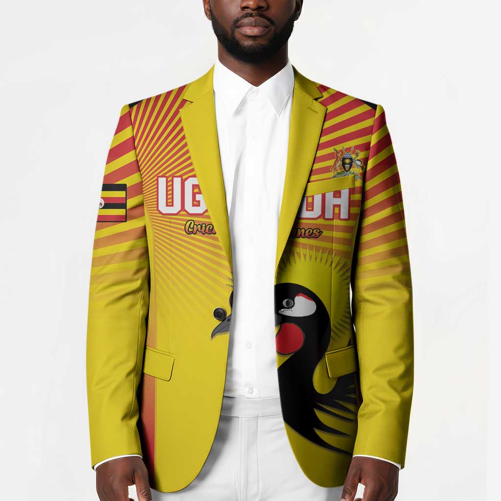 Custom Uganda Cricket Blazer Go Cricket Cranes Go