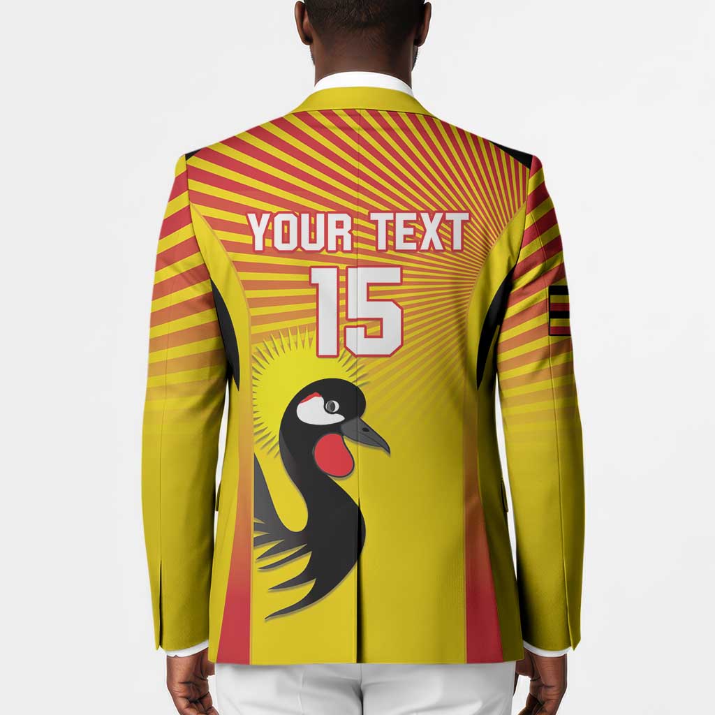 Custom Uganda Cricket Blazer Go Cricket Cranes Go