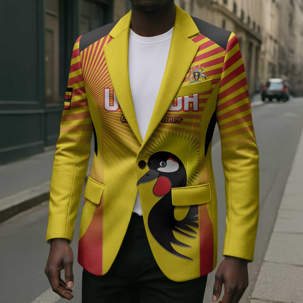 Custom Uganda Cricket Blazer Go Cricket Cranes Go