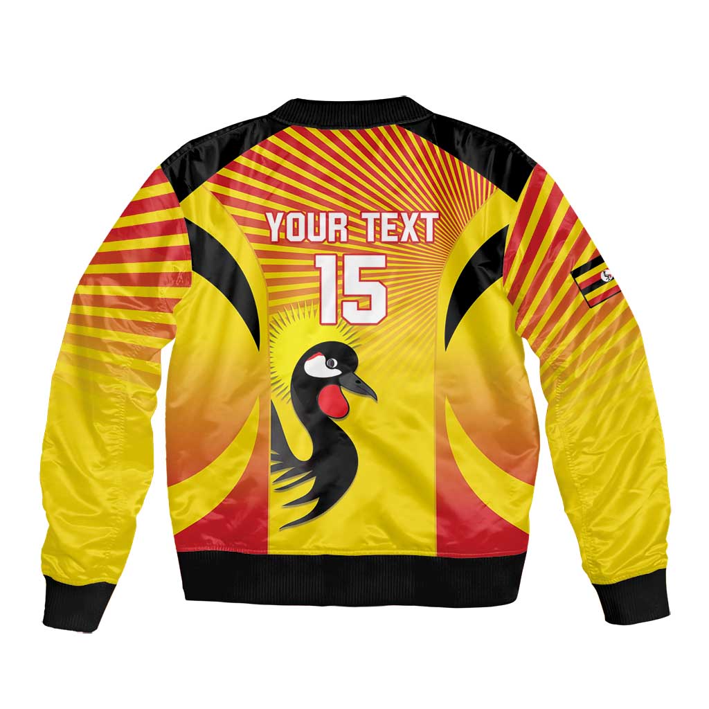 Custom Uganda Cricket Bomber Jacket Go Champions - African Pride