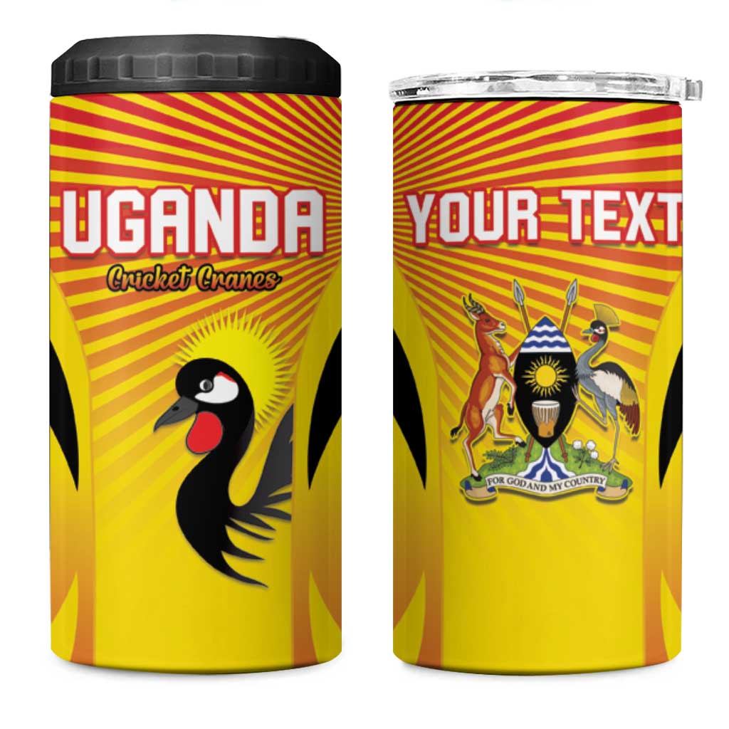Custom Uganda Cricket 4 in 1 Can Cooler Tumbler Go Champions - African Pride
