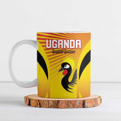 Custom Uganda Cricket Ceramic Mug Go Cricket Cranes Go