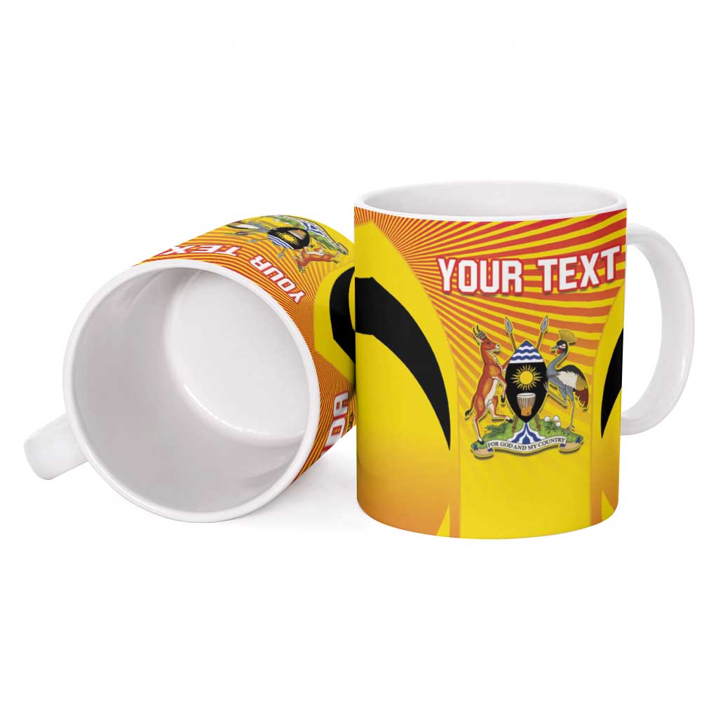 Custom Uganda Cricket Ceramic Mug Go Cricket Cranes Go