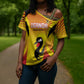 Custom Uganda Cricket Cross Shoulder Shirt Go Cricket Cranes Go
