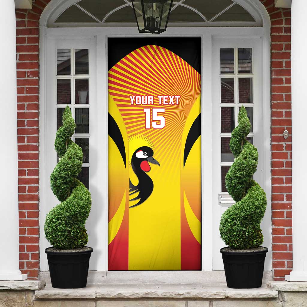 Custom Uganda Cricket Door Cover Go Cricket Cranes Go