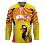 Custom Uganda Cricket Hockey Jersey Go Cricket Cranes Go
