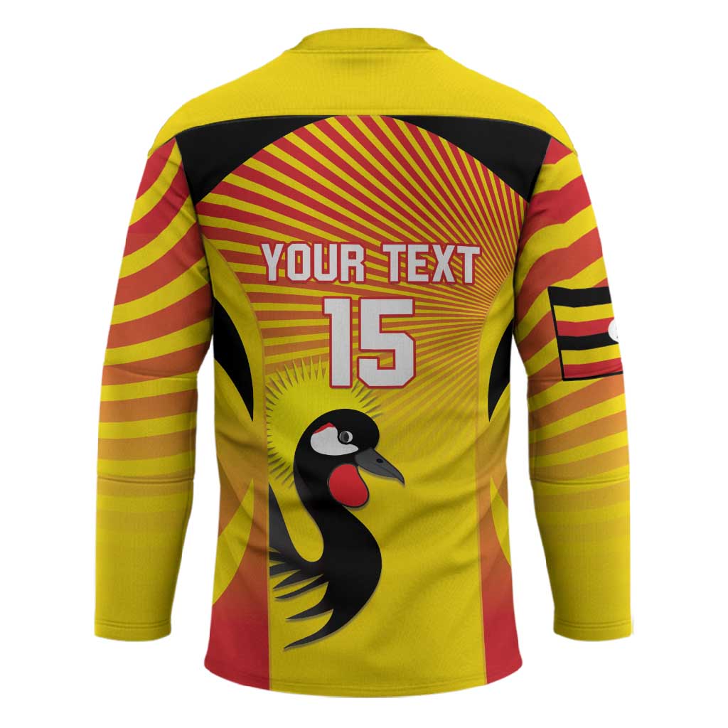 Custom Uganda Cricket Hockey Jersey Go Cricket Cranes Go