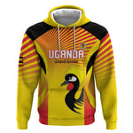 Custom Uganda Cricket Hoodie Go Champions - African Pride