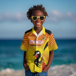 Custom Uganda Cricket Kid Hawaiian Shirt Go Champions - African Pride