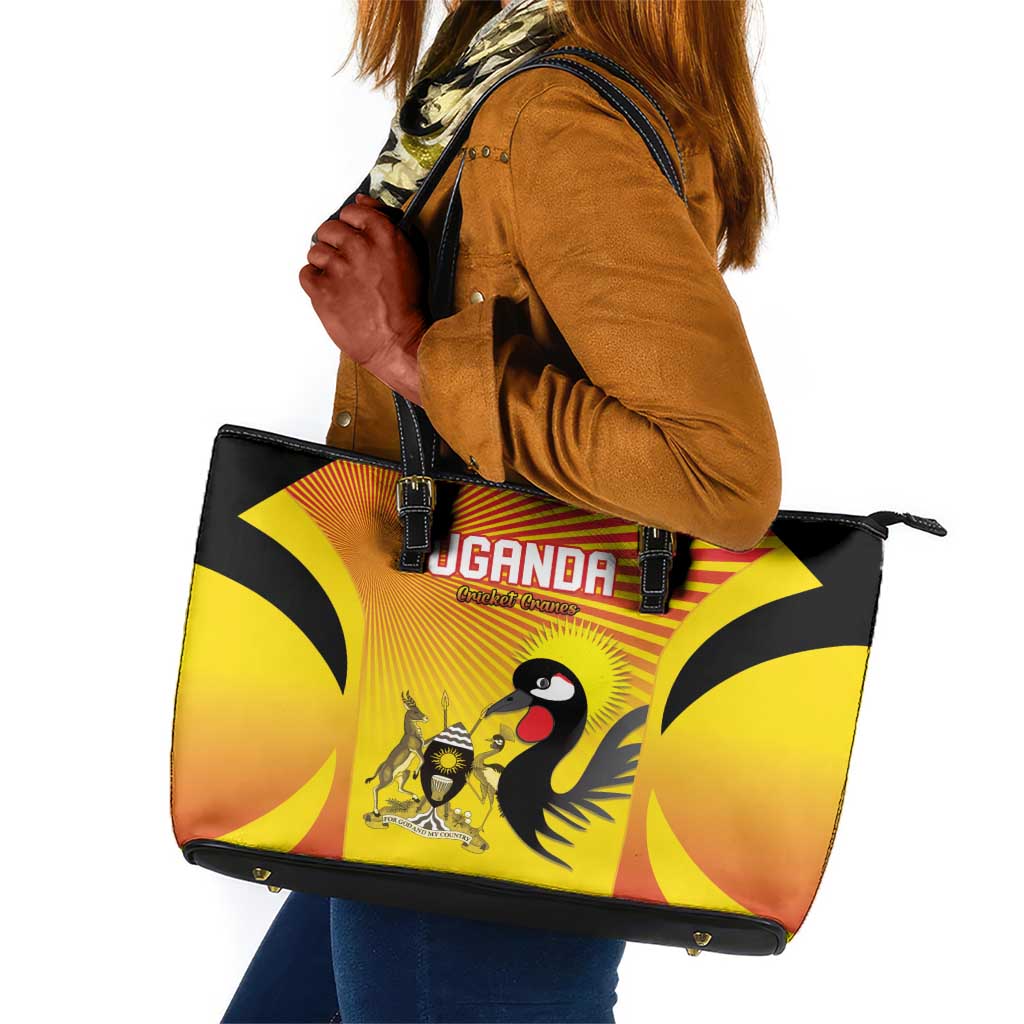 Uganda Cricket Leather Tote Bag Go Champions - African Pride