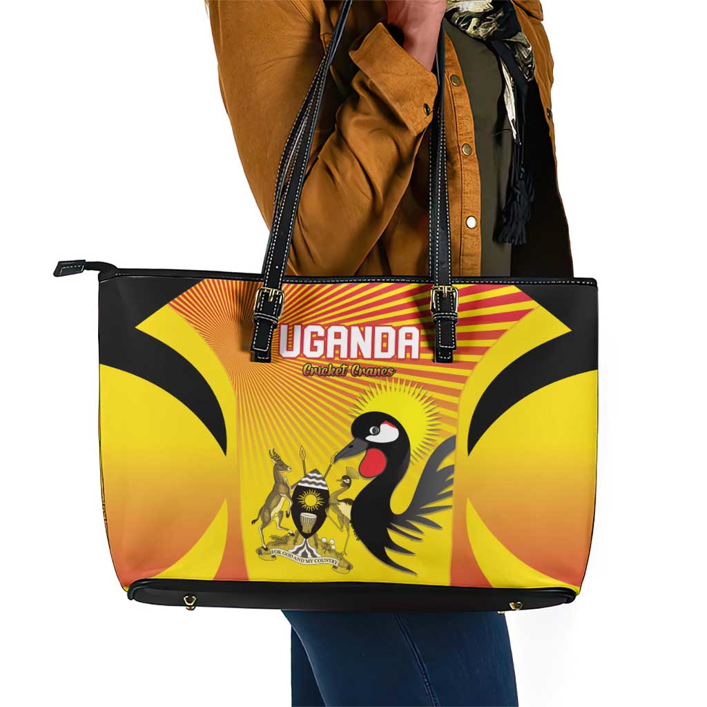 Uganda Cricket Leather Tote Bag Go Champions - African Pride