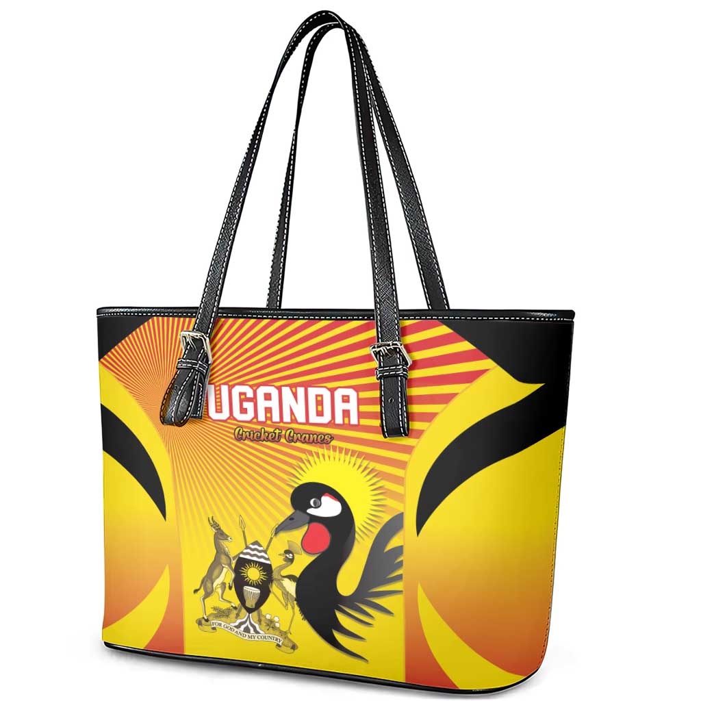 Uganda Cricket Leather Tote Bag Go Champions - African Pride