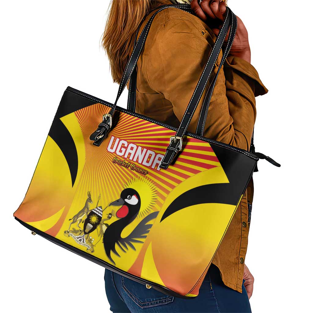 Uganda Cricket Leather Tote Bag Go Champions - African Pride